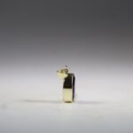 Amethist hanger, facet geslepen (gold plated)