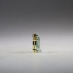 Aqua Kyaniet hanger (facet geslepen) (gold plated)