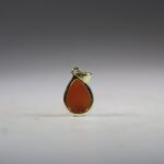 Carneool hanger (gold plated)