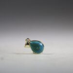 Chrysocolla hanger (gold plated)