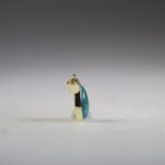 Chrysocolla hanger (gold plated)