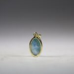 Larimar hanger (gold plated)