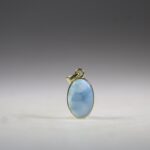 Larimar hanger (gold plated)