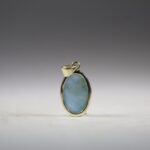 Larimar hanger (gold plated)