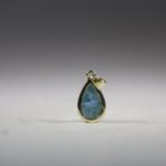 Larimar hanger (gold plated)