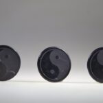 Shungit sticker 'Yin Yang'