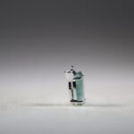 Aqua Kyaniet hanger (facet geslepen)