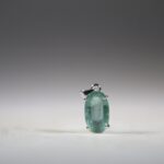 Aqua Kyaniet hanger (facet geslepen)