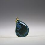 Dioptaas met plancheïet Hanger gold plated