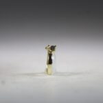Maansteen (Regenboog) hanger (gold plated)