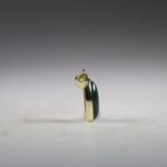 Malachiet hanger (gold plated)