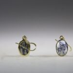 Mount Shasta Opaal Oorhangers (gold plated)