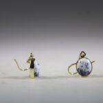 Merliniet oorhangers (gold plated)