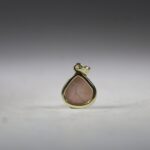 Natroliet Roze (Rhodatroliet) Hanger (gold plated)