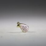 Natroliet Roze (Rhodatroliet) Hanger (gold plated)