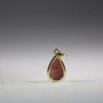 Rhodochrosiet hanger (gold plated)