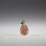 Rhodochrosiet hanger (gold plated)