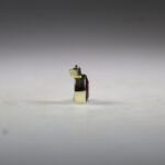 Robijn hanger (facet geslepen)(gold plated)