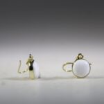 Scoleciet oorhangers (gold plated)