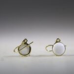 Scoleciet oorhangers (gold plated)