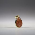 Zonnesteen hanger (gold plated)