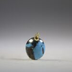 Turkoois met Pyriet hanger (gold plated oogje)