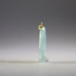 Hemimorfiet Groen hanger (gold plated)