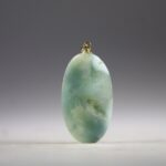 Hemimorfiet Groen hanger (gold plated)