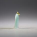 Hemimorfiet Groen hanger (gold plated)