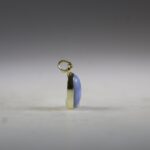 Owyhee Blauwe Opaal Hanger (gold plated)