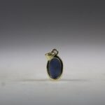 Owyhee Blauwe Opaal Hanger (gold plated)
