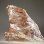 Agnitiet Maria glas (heldere seleniet) met Hematiet, Engelensteen