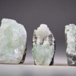 Apofylliet Aqua groene met witte Stilbiet