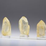 Limoniet op kwarts uit Brazilië