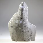 Stilbiet op blauwgrijze Chalcedoon (Lichtheid van bestaan)