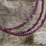 Granaat ketting 2 mm