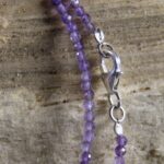 Amethist ketting 2 mm