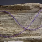 Amethist ketting 2 mm