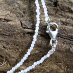 Aquamarijn ketting 2 mm