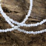 Aquamarijn ketting 2 mm