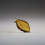 Barnsteen Hanger, (Baltische) met zilver oogje