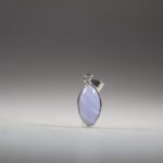 Blauwe Chalcedoon hanger