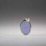 Blauwe Chalcedoon hanger