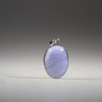 Blauwe Chalcedoon hanger