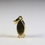 Ethiopische opaal hanger Gold plated (facet geslepen)