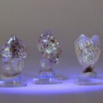 Gouden Enhydro kristal of Petroleumkwarts