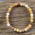 Jade Golden Silk armbandje (donker)