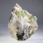 Apofylliet (groene) met Stilbiet en soms Heulandiet (Hieros Gamos)