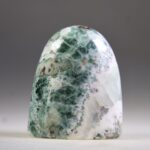 Heulandiet (veelal groen) met Stilbiet