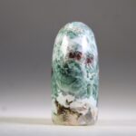 Heulandiet (veelal groen) met Stilbiet